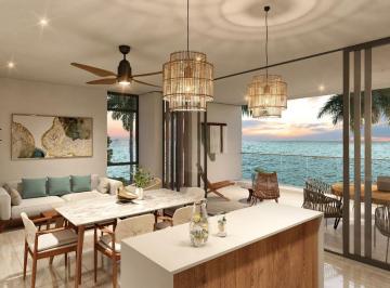 Departamento de 3 habitaciones, Progreso · Departamento Frente Al Mar con Alberca Privada en Planta Baja, Chuburná, Yucatán