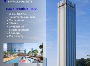 Departamento · 83m² · 2 Recámaras · 2 Estacionamientos · Departamento en Valle Oriente