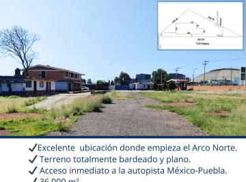 Terreno industrial , San Martín Texmelucan · Terreno Industrial Junto Arco Norte
