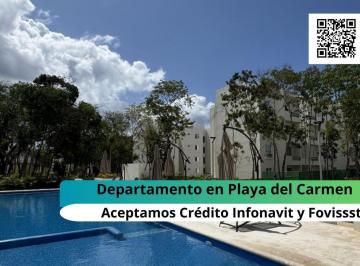 Departamento · 84m² · 2 Recámaras · 1 Estacionamiento · Departamento en Venta de 2 Habitaciones en Playa del Carmen con Alberca y Cancha