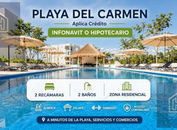 Departamento · 84m² · 2 Recámaras · 1 Estacionamiento · Departamento 2 Recámaras en Playa del Carmen | Aplica Credito Infonavit o Bancario | Cancha de Padel