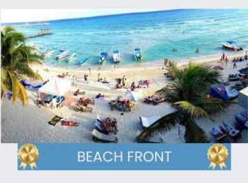 Departamento · 130m² · 2 Recámaras · 1 Estacionamiento · Departamento en Venta Frente Al Mar en Playa del Carmen, Reventa