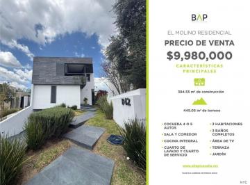 Casa de 3 habitaciones, León · Casa con 445 m² de Superficie de Terreno y 3 Recámaras en Venta en Residencial El Molino