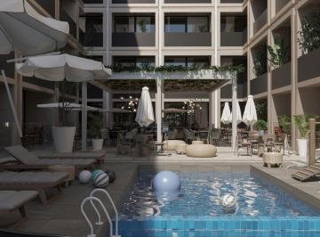 Departamento · 17m² · 1 Recámara · 1 Estacionamiento · Estudio en Playa del Carmen con Alberca a 5 Minutos del Mar Area de Yoga