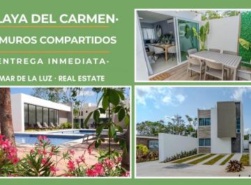 Casa · 111m² · 3 Recámaras · 2 Estacionamientos · Oportnidad! Casa de 3 Recámaras, Terraza, y Sin Colindancias. Playa del Carmen. Entrega Inmediata