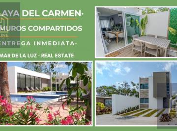 Casa · 111m² · 3 Recámaras · 2 Estacionamientos · Oportnidad! Casa de 3 Recámaras, Terraza, y Sin Colindancias. Playa del Carmen. Entrega Inmediata