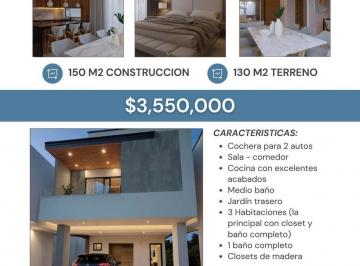 Casa · 150m² · 3 Recámaras · 2 Estacionamientos · Casas en Venta en Colonia Unidad Nacional, Cd. Madero