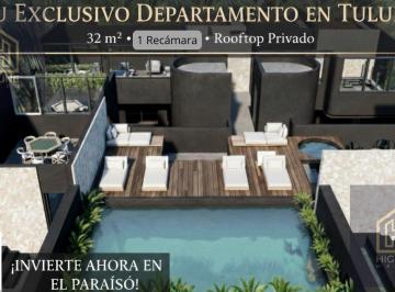 Departamento · 32m² · 1 Recámara · Departamento Estudio en Venta en Tulum 1 Recamara Amueblado y Equipado
