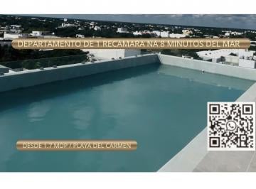 Departamento · 55ha · 1 Recámara · Departamento 1 Recamara Tipo Loft / Playa del Carmen/ Entrega Inmediata Minutos del Mar/ Oportunidad