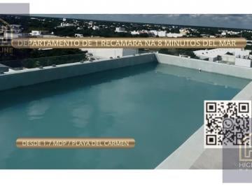 Departamento · 55ha · 1 Recámara · Departamento 1 Recamara Tipo Loft / Playa del Carmen/ Entrega Inmediata Minutos del Mar/ Oportunidad