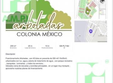 Terreno / Lote · 200m² · Terrenos Residenciales en Col Mexico