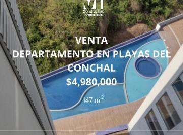 Departamento · 147m² · 2 Recámaras · 2 Estacionamientos · Venta de Departamento en Playas del Conchal