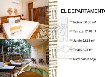 Departamento · 74m² · 1 Recámara · - Dv Departamento en Venta en Tulum Centro