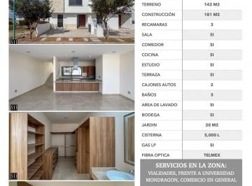 Casa de 3 habitaciones, El Marqués · Casa en Venta, Cd. Maderas Qro. Desniveles, 3 Recamaras, Amenidades, Frente Universidad Mondragón