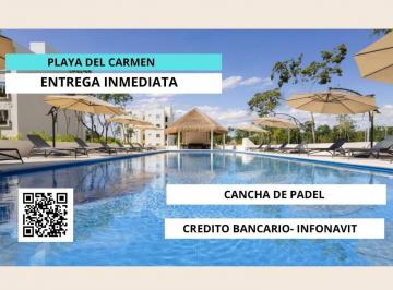 Departamento · 84m² · 2 Recámaras · 1 Estacionamiento · Departamento en Venta Playa del Carmen 2 Recámaras con Alberca Crédito Infonavit y Bancario
