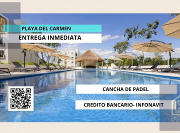 Departamento · 84m² · 2 Recámaras · 1 Estacionamiento · Departamento en Venta Playa del Carmen 2 Recámaras con Alberca Crédito Infonavit y Bancario
