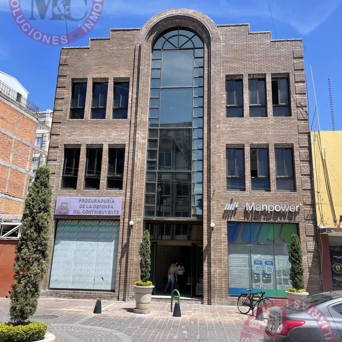 Renta de Dos Pisos en Edificio Centrico a Media Cuadra de Palacio de Gobierno, Aguascalientes.