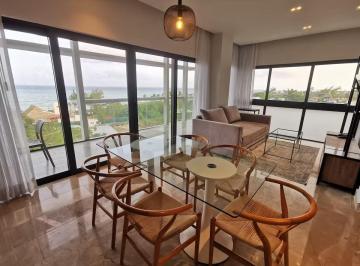 una sala comedor en singular dream residences playa del carmen · Departamento 2 Recamaras en Renta en Singular Dreams Playa del Carmen