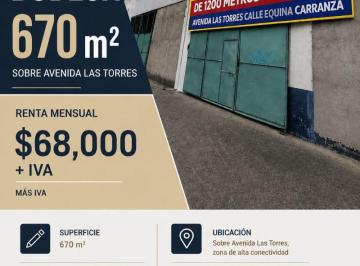 Bodega comercial , Toluca · Bodega Comercial en Renta 670 m² Av Las Torres Casi Esquina Carranza