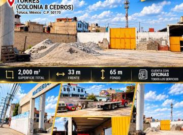 Terreno / Lote , Toluca · Terreno en Renta 2000 m² Torres (Colonia 8 Cedros)