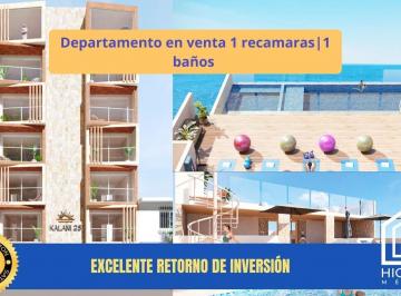 Departamento · 57m² · 2 Recámaras · 1 Estacionamiento · Oportunidad Departamento con Vista Al Mar en Playa del Carmen