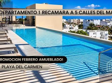 Departamento · 42m² · 1 Recámara · 1 Estacionamiento · Departamento 1 Recamara /sobre Importante Av/ 4 Calles del Mar/ Entrega Inmediata/ Premium.