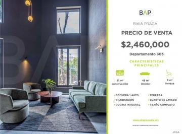 Departamento de 1 habitación, León · Departamento de 51 m² con 1 Recámara en Venta en Andrade