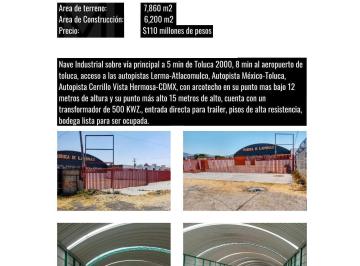 Bodega comercial · 6200m² · Bodega en Venta Xonacatlan