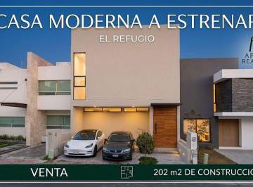 f9b1ad0c2bb346ce261836bdcc7b741e6c192df14a7645b9a489116044a420a4 · Casa en Venta en El Refugio Querétaro con Roof Garden y Acabados de Nogal