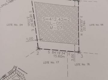 Terreno / Lote · 412m² · Terreno en Venta en Residencial Vistas de San Charbel (412.42 M&sup2;)