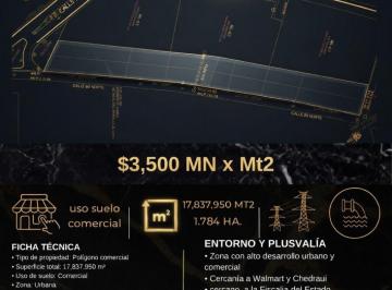 Terreno comercial · 17838m² · Terreno Comercial en Playa del Carmen