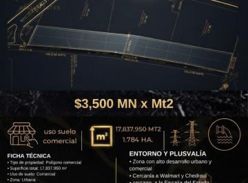 Terreno comercial · 17838m² · Terreno Comercial en Playa del Carmen