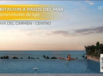 Departamento · 44m² · 1 Recámara · 1 Estacionamiento · Departamento de Una Habitacion Amueblada a Pasos del Mar en Playa del Carmen