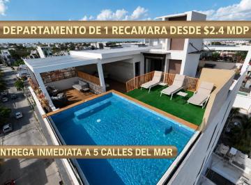 Departamento · 49m² · 1 Recámara · Departamento 1 Habitacion/ Venta/ 5 Calles del Mar/ a Pasos de Av 38 / Plusvalia/roi.