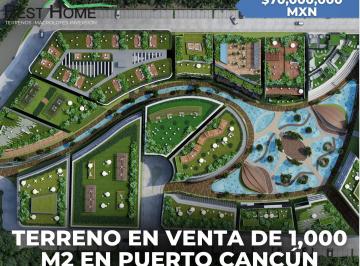Terreno / Lote · 1000m² · Terreno en Venta en Plaza Zen Garden Puerto Cancún