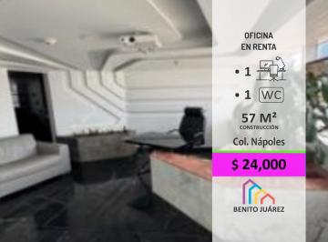 Oficina · 57m² · Súper Oficina en Renta en Nápoles