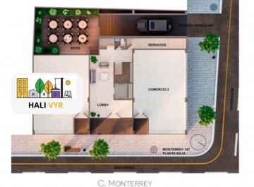 Local comercial · 269m² · Local en P. B. en Venta en Edificio de Estudios en Monterrey, Roma Norte