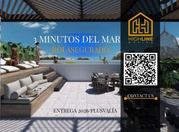 Departamento · 28ha · 1 Recámara · 1 Estacionamiento · Estudio Cerca de La Quinta Av en Playa del Carmen| Rooftop| Gym
