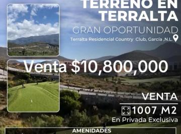 Terreno / Lote · 1007m² · Terreno - Fraccionamiento Terralta Residencial Country Club