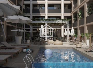 Departamento · 19m² · 1 Estacionamiento · Estudio Tipo Suite en Venta en El Centro de Playa del Carmen, Alberca, Cine, Rooftop.