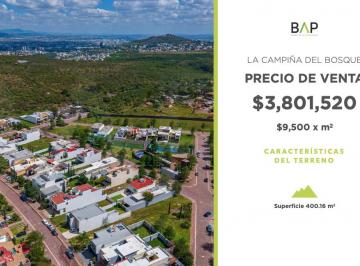 Terreno / Lote , León · Terreno de 400 m² en Venta, La Campiña del Bosque