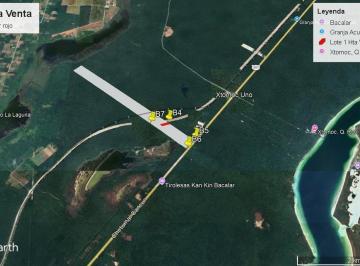 Terreno / Lote · 10000m² · Terreno de 1 Hectárea en Bacalar, Frente a Carretera Federal y Vías del Tren Maya