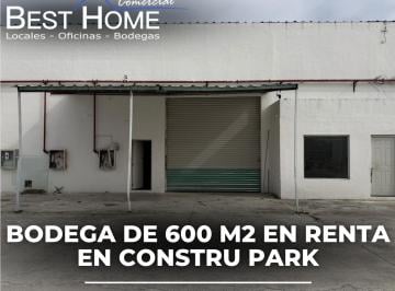 Bodega comercial · 600m² · 2 Estacionamientos · Bodega en Renta de 600 m² en Constru Park - Cancún