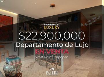 Departamento · 169m² · 2 Recámaras · 3 Estacionamientos · Departamento en Venta en West Point – Av Universidad, Zapopan