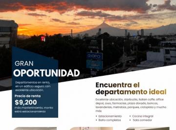 Departamento de 2 habitaciones, Puebla · Departamento Amueblado Zona Centro y de Hospitales Ideal Para Médicos Puebla