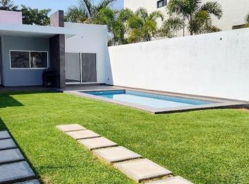 Casa de 3 habitaciones, Temixco · Venta Casa, Brisas Cuernavaca, un Nivel Jardin Alberca