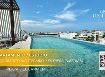 Departamento · 35m² · 1 Recámara · 1 Estacionamiento · Departamento Estudio Llave en Mano Calle 38 Centro en Playa del Carmen | con Alberca