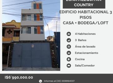 Casa de 4 habitaciones, Guadalajara · Inmueble Mutifuncional Habitacional