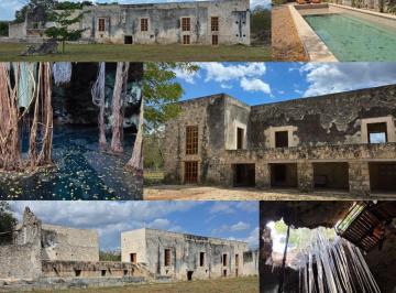 Casa de 6 habitaciones, Espita · Hacienda del Siglo Xviii con Cenote y 163 Hectáreas, 6 Hab, 6 Baños, Cava de Vinos, Bar y Alberca!