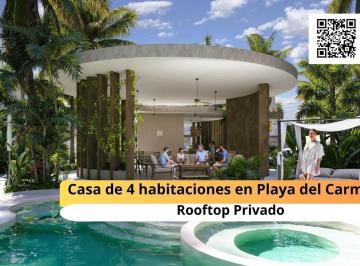 Casa · Casa en Venta de 4 Habitaciones en Playa del Carmen con Rooftop